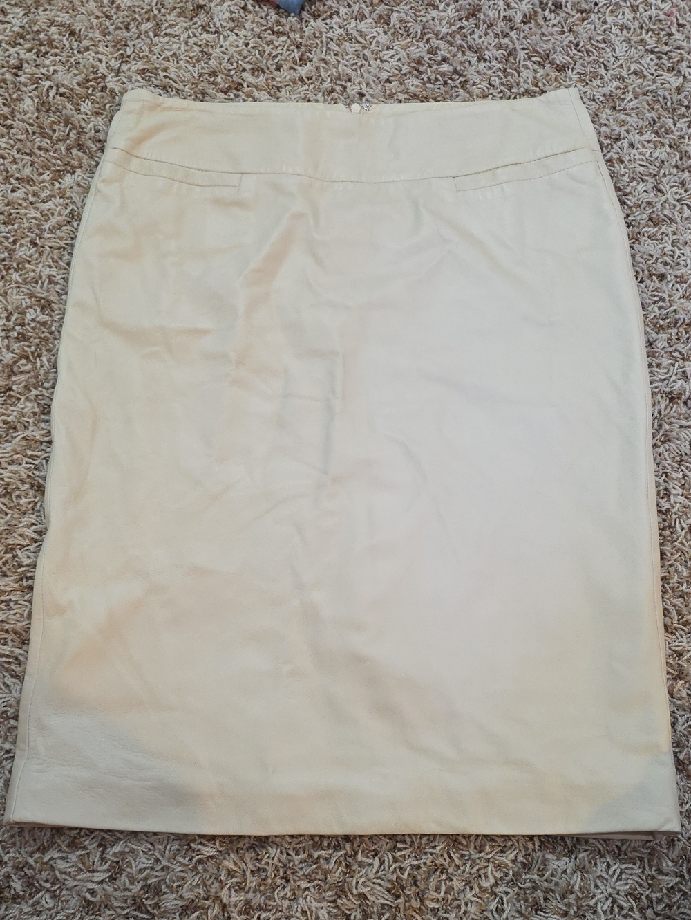 Donna Karan New York Lambskin Leather Skirt